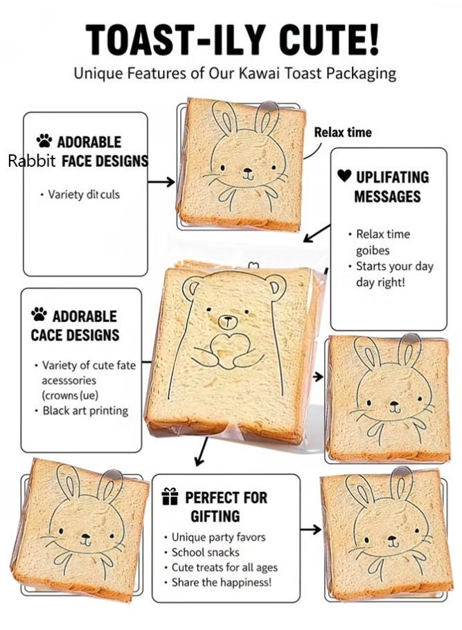 100pcs أكياس تغليف الخبز ، أكياس حلوى الزفاف ، أكياس الخبز المحمص ، أكياس البسكويت ، أكياس الحلوى ، أكياس التخزين ، أكياس التغليف والغذاء الشفافة ، وأكياس التغليف الصديقة للبيئة وصحية وعالية الجودة(18×15 سم) - Image 3